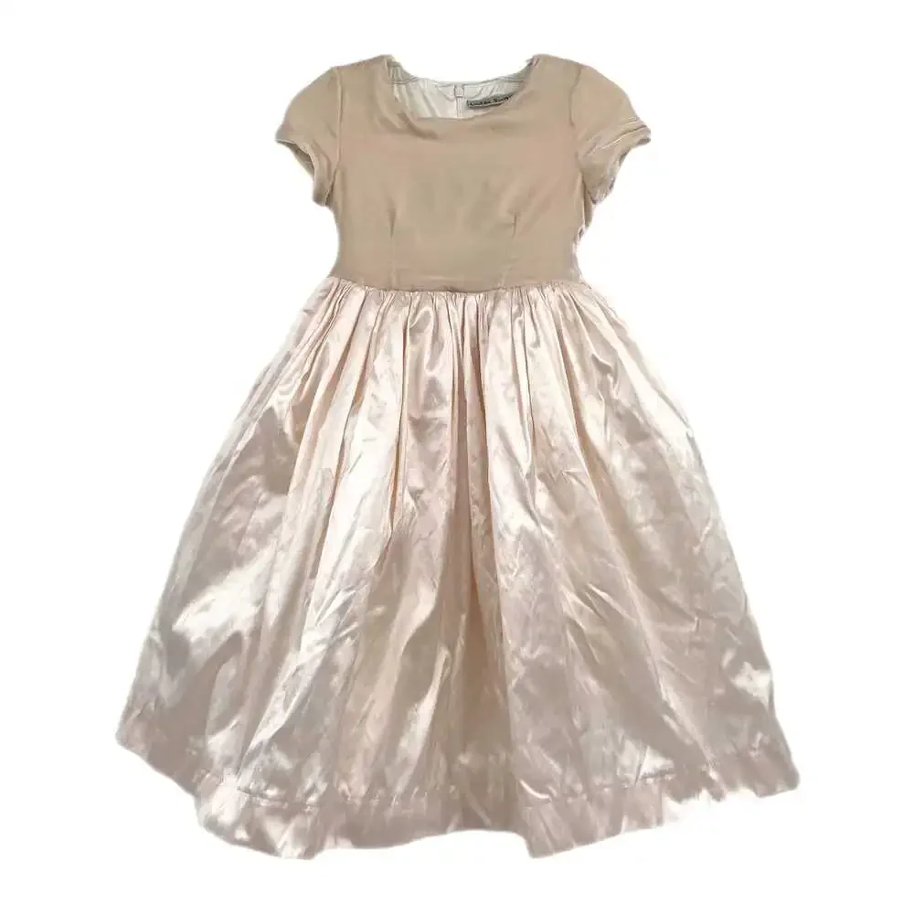 Lulla Smith Pink Velvet A-Line Dress | Girls Size 6